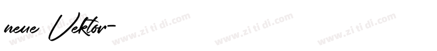 neue Vektor字体转换